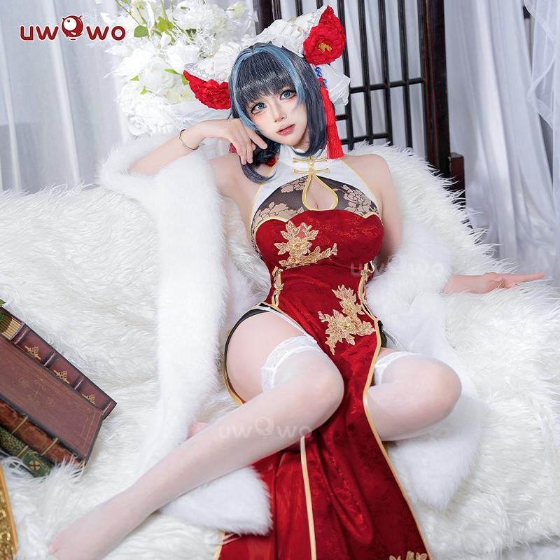 悠窩窩 アズールレーン コスプレ 衣装 チェシャー 新年旗袍 meilu 51204