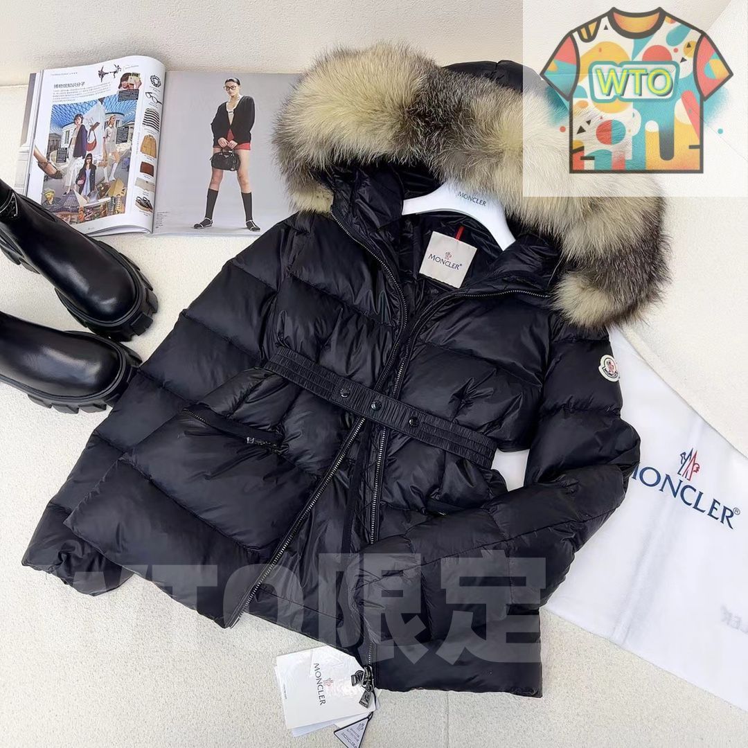 MONCLER ダークグレーダウンジャケット ウエストベルト付き MONCLER - MONCLER ベルト付き ダウン ジャケットの通販 by CYCLE