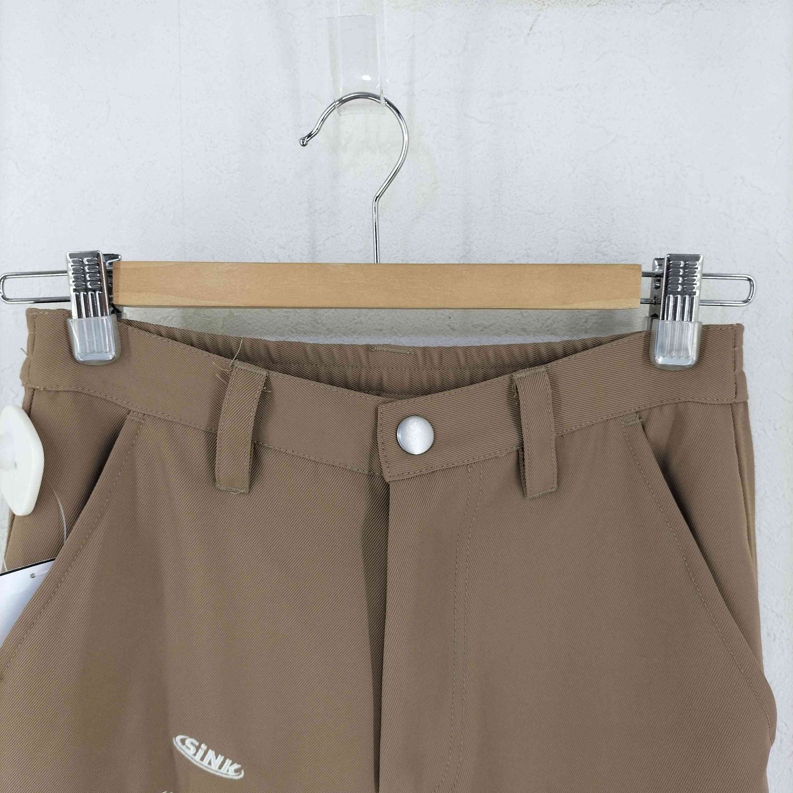 ユーズドフルギ USED古着 ロゴ刺繍入り スラックスパンツ レディース