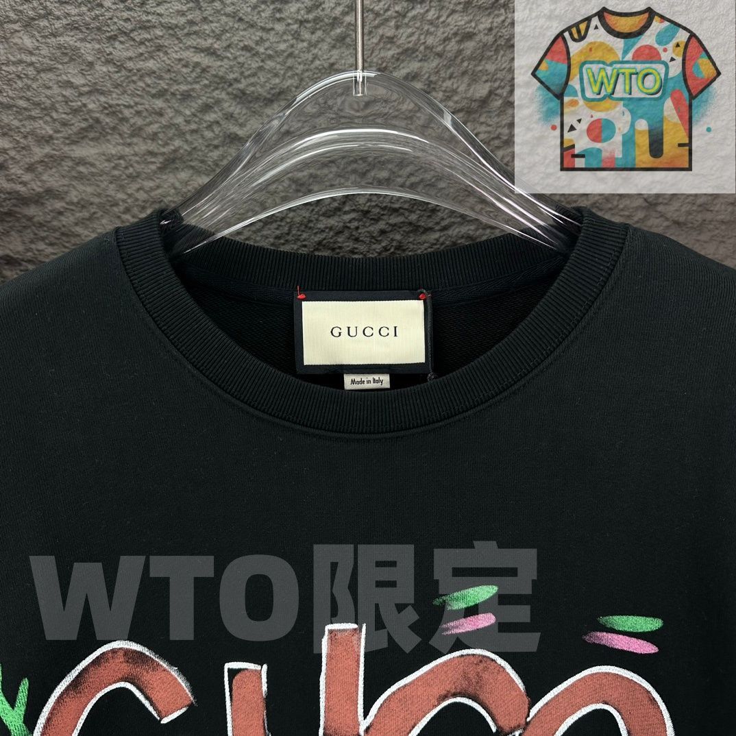 本日限定特価】Gucci × Paris コラボ メンズ＆レディース スウェット