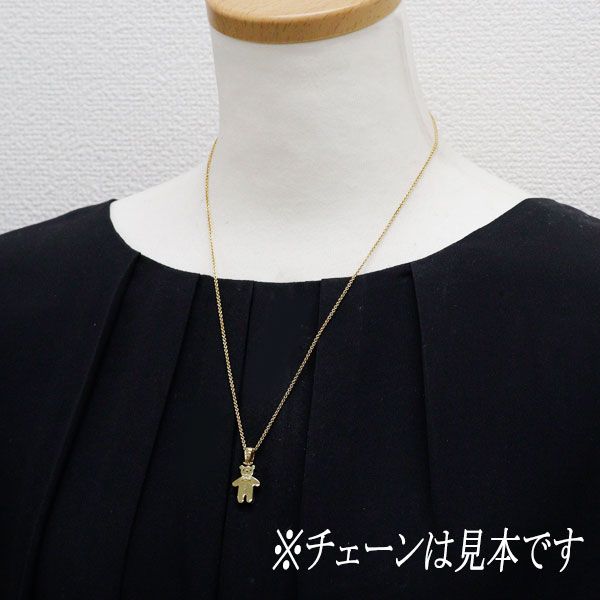 K18YG ダイヤモンド ペンダントトップ 0.01ct くま アニマル - メルカリ