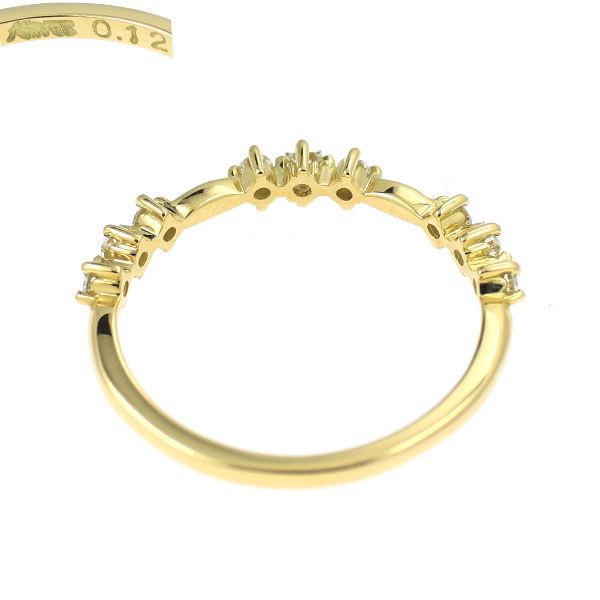 アーカー K18YG ダイヤモンド リング 0.12ct 【NNリング】 ピンキー