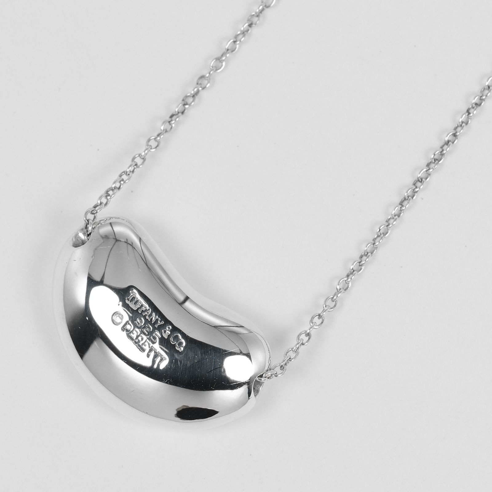 希少❗️ ティファニー オニキス ビーンズ SILVER925 ネックレス TIFFANY&Co.】ティファニー ビーン シルバー925 ユニセックス 7.7g