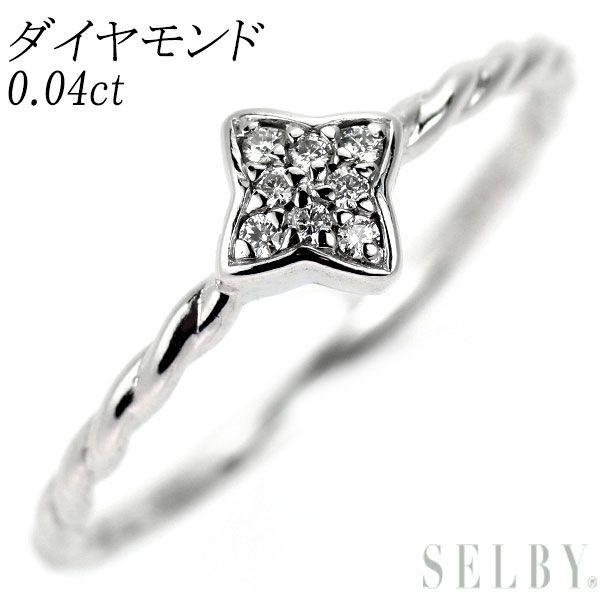 K10WG ダイヤモンド リング 0.04ct - メルカリ