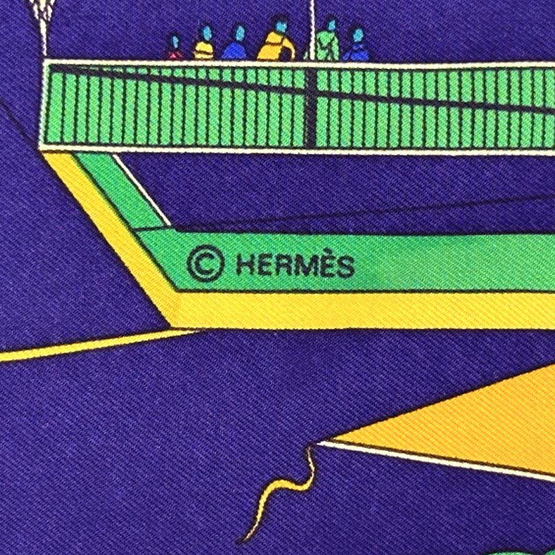 エルメス HERMES スカーフ カレ90 LES FOLIES DU CIEL 大空の狂気