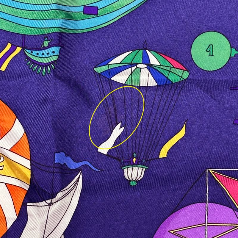 HERMES ヴィンテージTシャツ 気球 飛行船 大空の狂気 HERMES