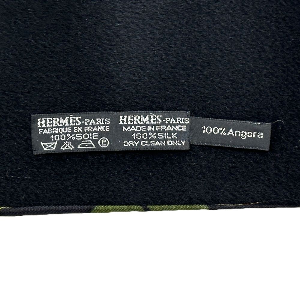 エルメス HERMES マフラー Tourbillon 渦巻き 落ち葉 レディース