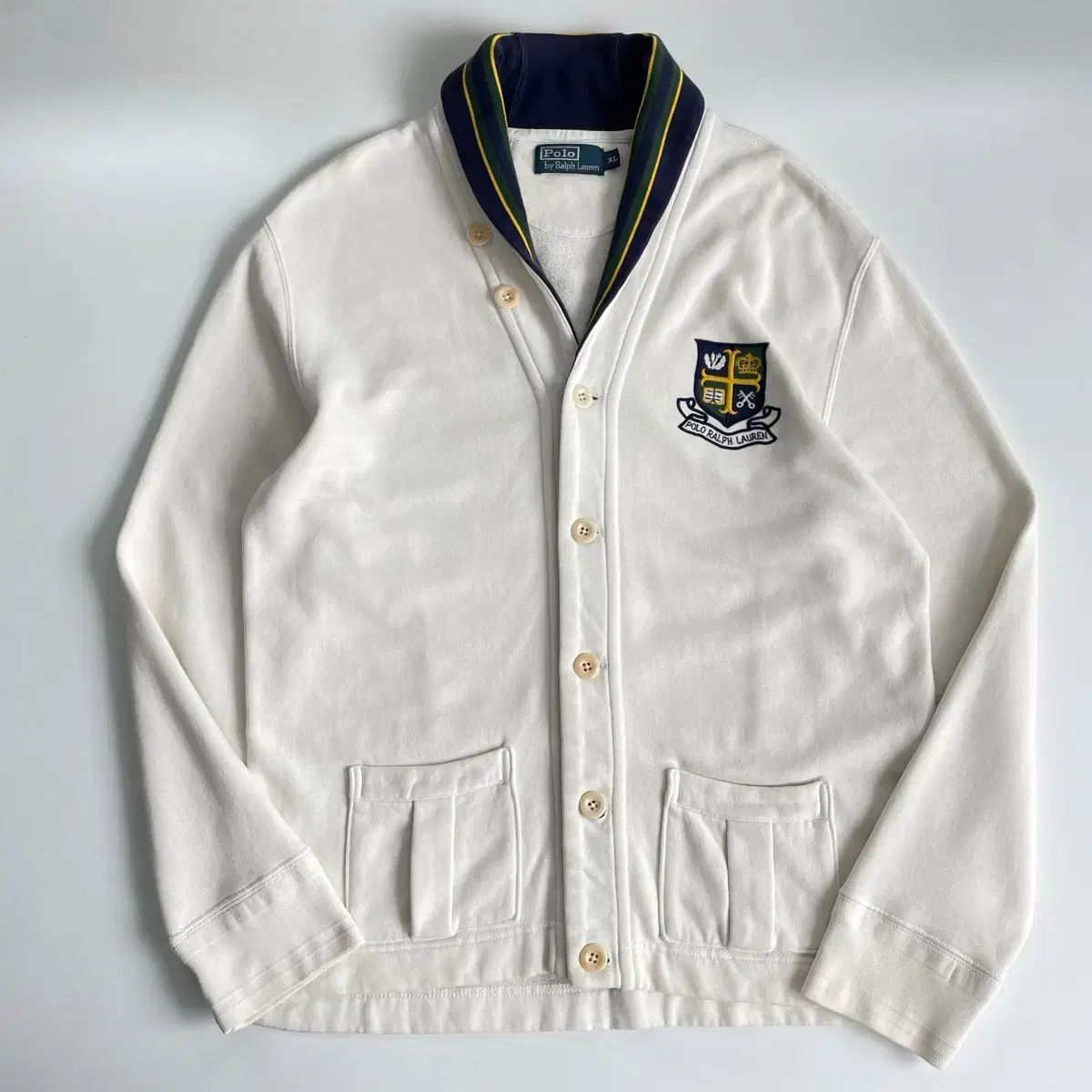 Polo ポロ ラルフローレン 90s コットン ショールカラー カーディガン