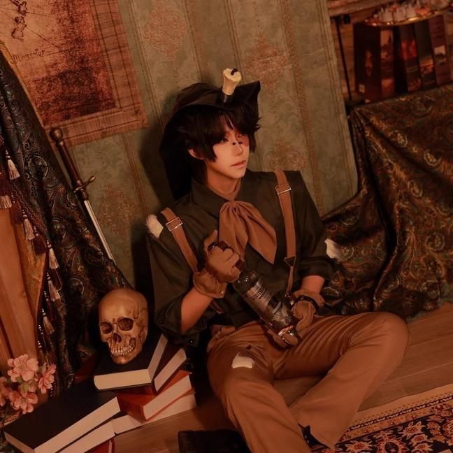 初獣猫 第五人格 探検家 原皮初期衣装 帽子付き コスプレ衣装 男性用 ゲーム meilu 51204