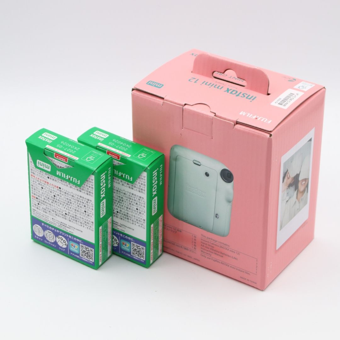 チェキフィルム(開封済み未使用品) mini intax 12個セット 4点セット 12 mini instax チェキ インスタントカメラ ノーブランド品 フィルムカメラ
