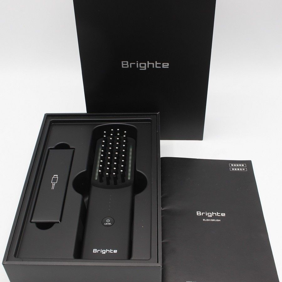 Brighte ブラック 未開封　ELEKI BRUSH BRT-FS145 BRT-FS145 ブラシ型美顔器 ELEKI BRUSH（エレキブラシ） Brighte
