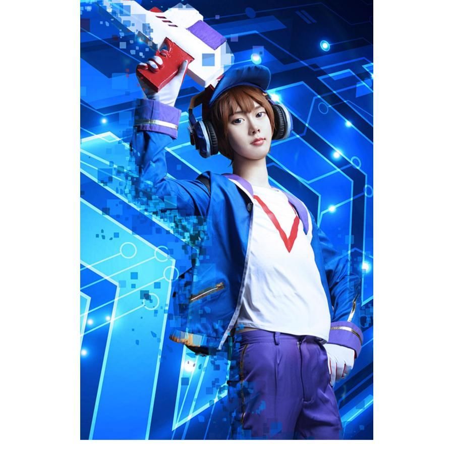 王者栄耀 コスプレ服 魯班 コスプレ 服装 七号 電玩小子 コス 全身 帽子 手袋 meilu 51204