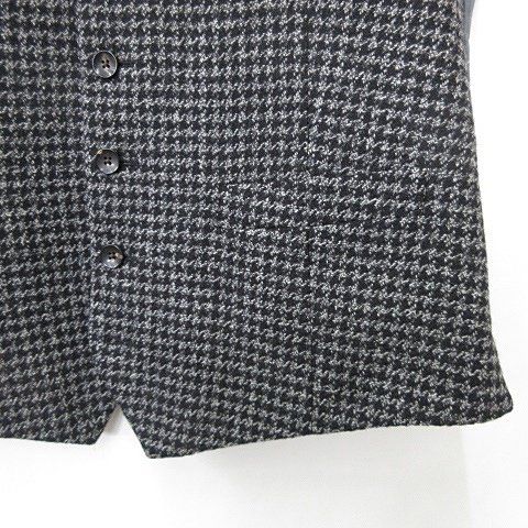 ラルディーニ LARDINI ベスト ジレ Vネック ボタン開き 異素材切替