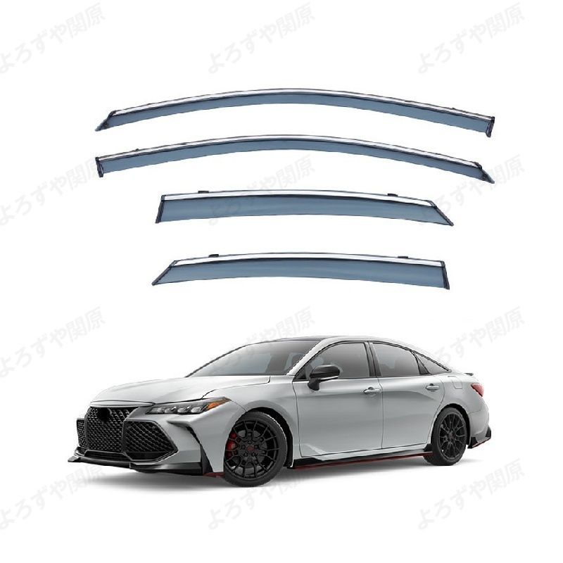 アバロン(トヨタ)対応用ドアバイザー 1台分セット サイドバイザー ウインドウバイザー スモーク(4PCS)