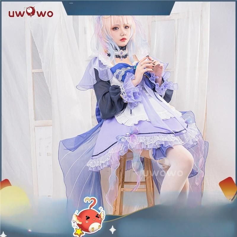 Uwowo悠窩窩 原神 珊瑚宮心海 メイド コスプレ 衣装 meilu 51209