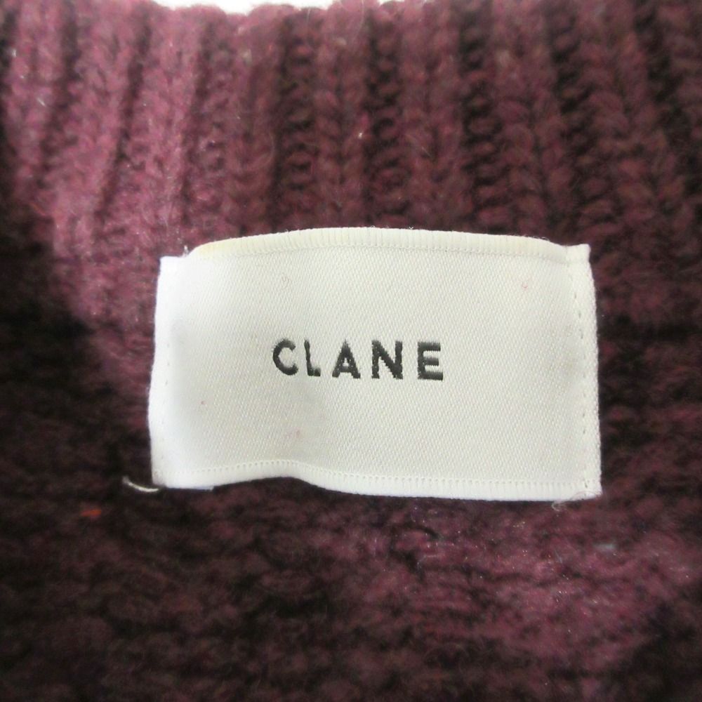 美品 CLANE クラネ 3Dケーブルニットトップス セーター サイズ1