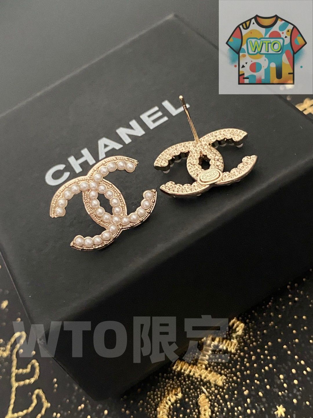 今日特価】Chanel ヴィンテージ ダブル C ピアス 送料無料 限定価格