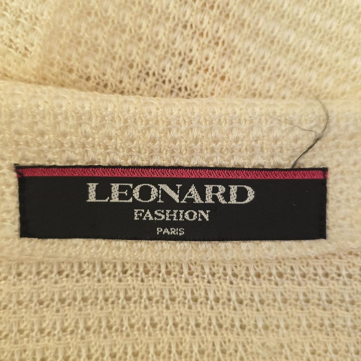 ☆超美品☆LEONARD レオナール ジャケット ベージュ 9AR LEONARD』レオナール (9AR) ノーカラージャケット - メルカリ