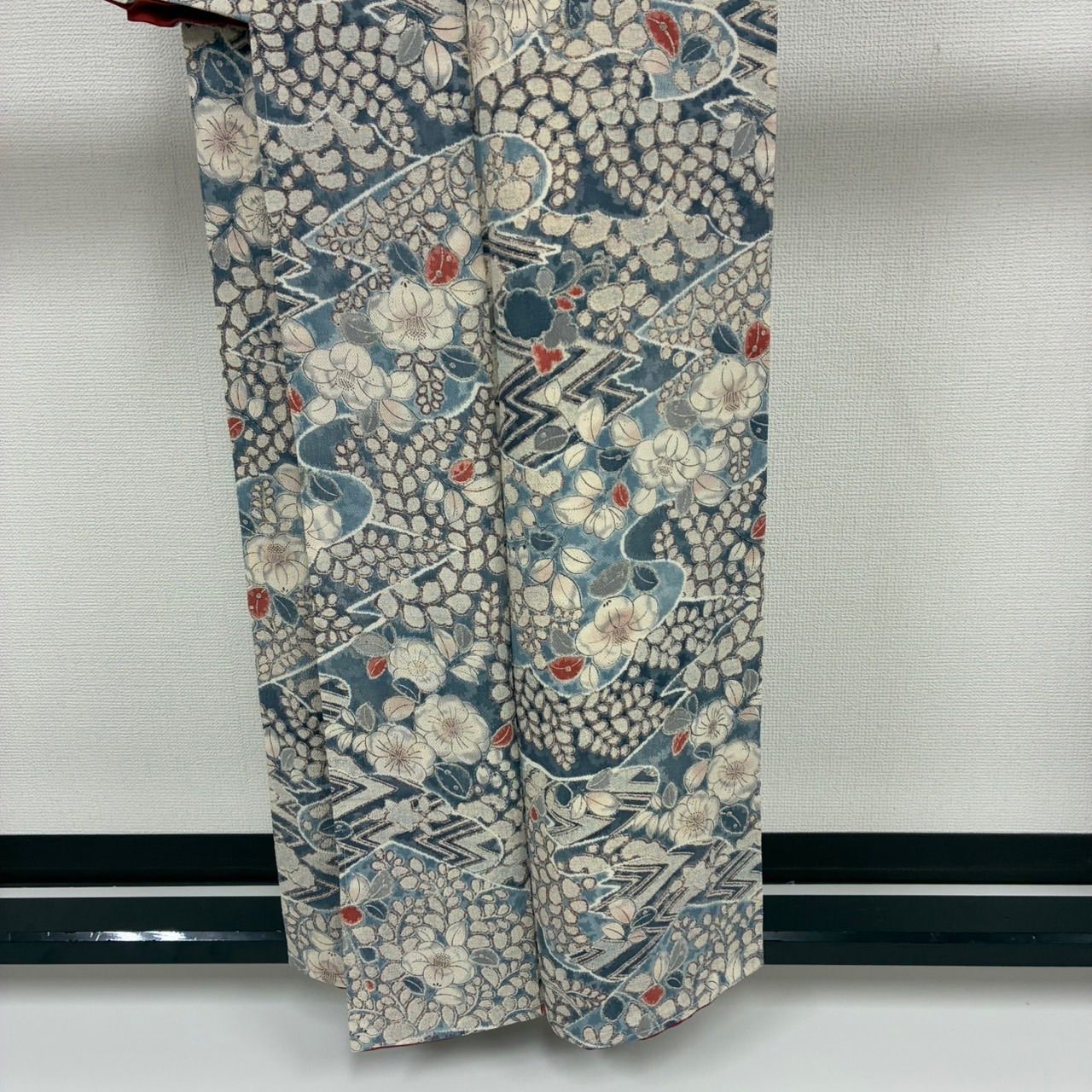 小紋 辻ヶ花 紋意匠 型染め 正絹 反物 美品【辻が花】絞り染 銀通し 小粋 上質 正絹 着物 袷s621 | 着物 夢美月