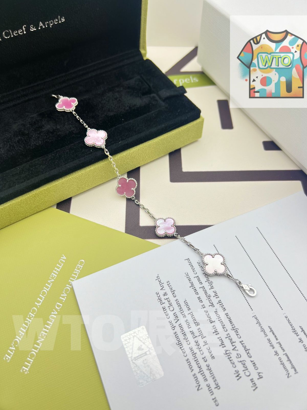 Van Cleef & Arpels] ヴァン クリーフ＆アーペル ダイヤモンド付き四つ