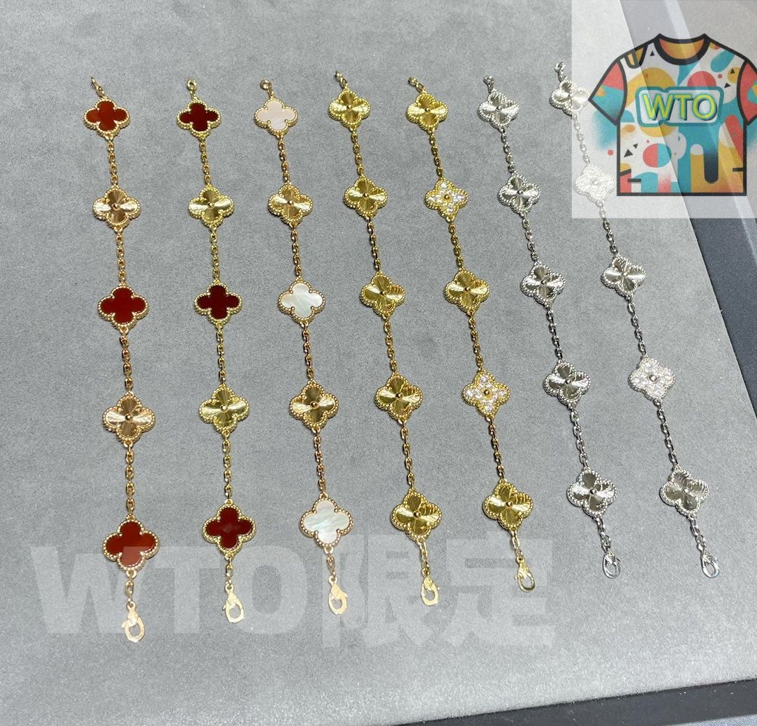 Van Cleef & Arpels 四つ葉のブレスレット ピュア アルハンブラ ブレスレット、4モチーフ 18K イエローゴールド