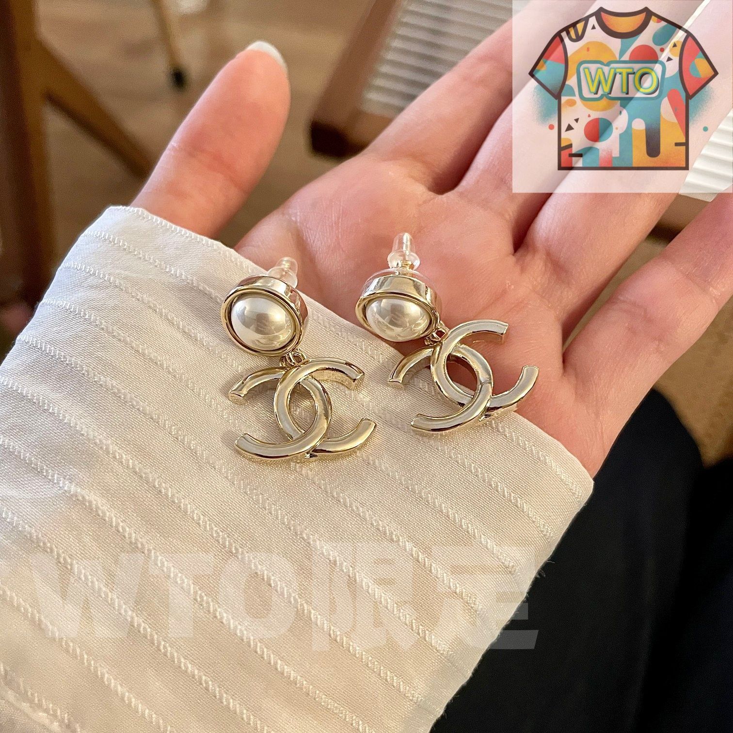 今日特価】CHANEL ヴィンテージ ダブル C ピアス 送料無料 限定在庫