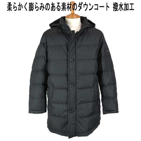 秋冬 クロコダイル ダウンコート/パーカー ポリエステル メタルロゴ