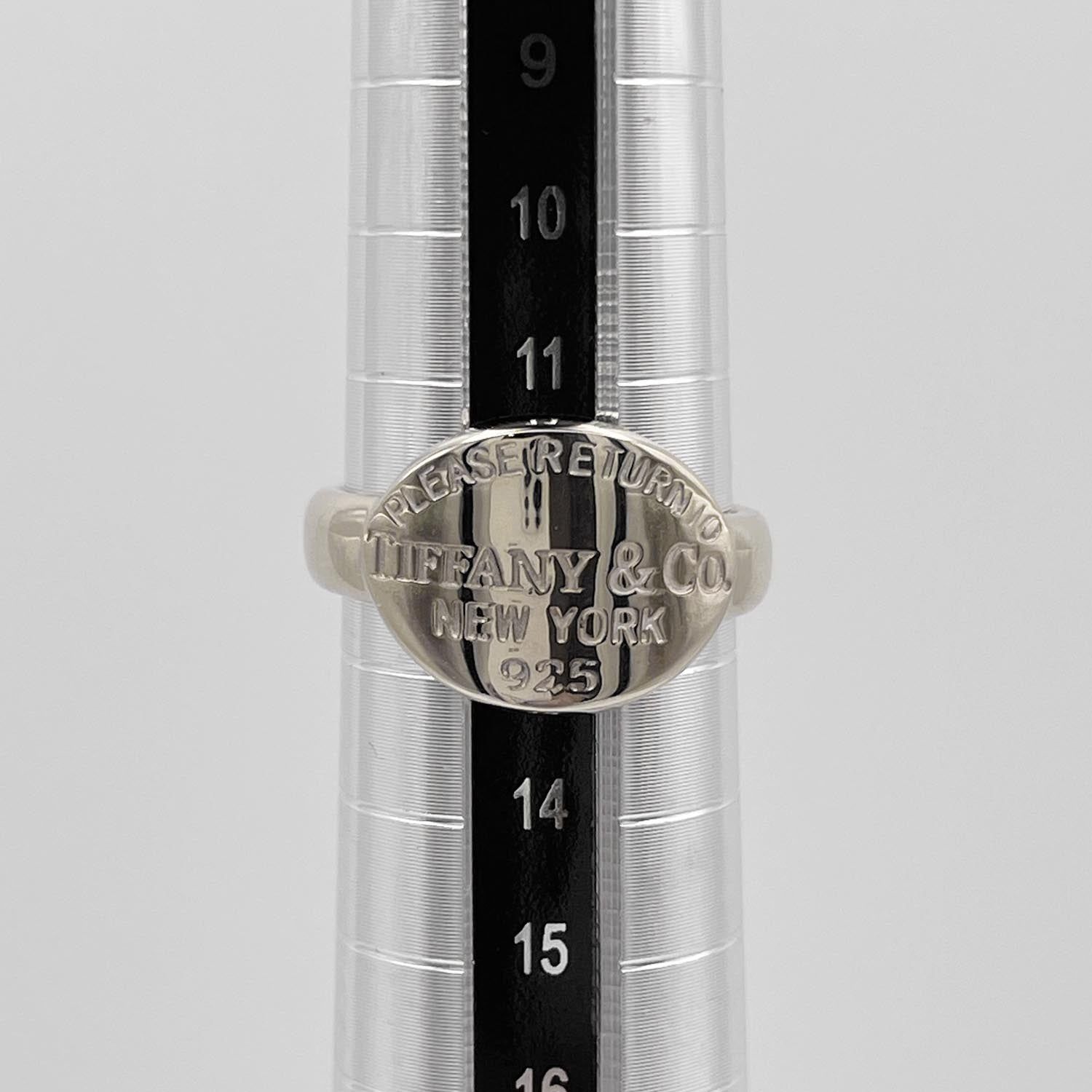 Tiffany&Co. ティファニー 12.5号 リターントゥ オーバルタグ リング