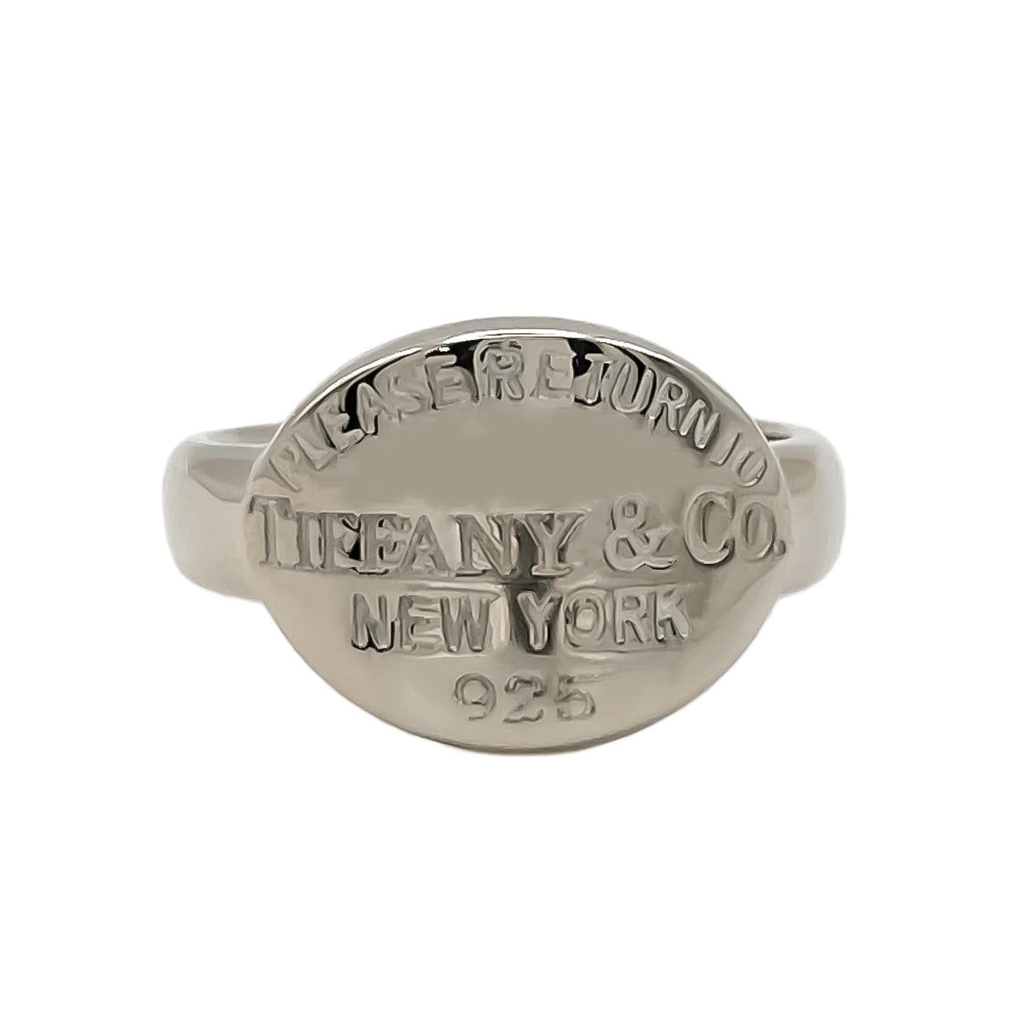Tiffany&Co. ティファニー 12.5号 リターントゥ オーバルタグ リング