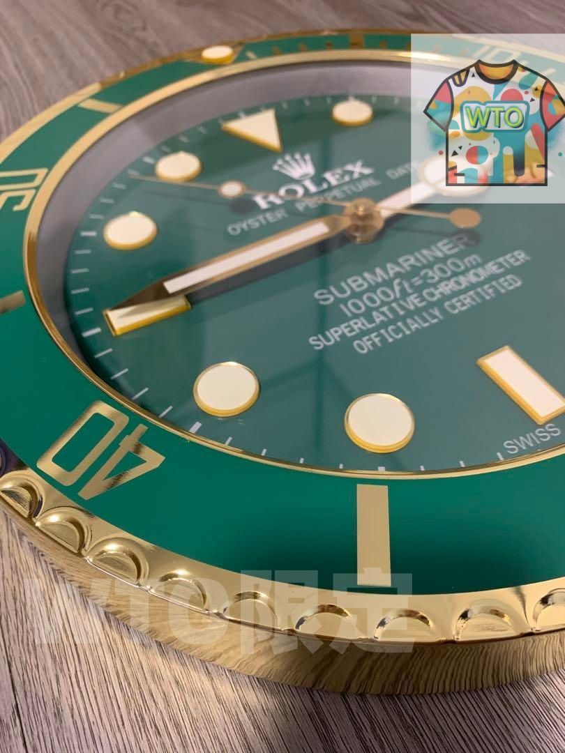 ROLEX SUBMARINER ロレックス サブマリーナ 非売品 掛け時計 ロレックス ROLEX 掛け時計 サブマリーナグリーン-WTO輸入 - メルカリ