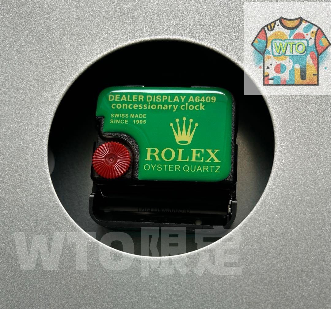 海外販促用ROLEX 掛け時計 ヨットマスター  シルバー/ブルーベゼル-WTO