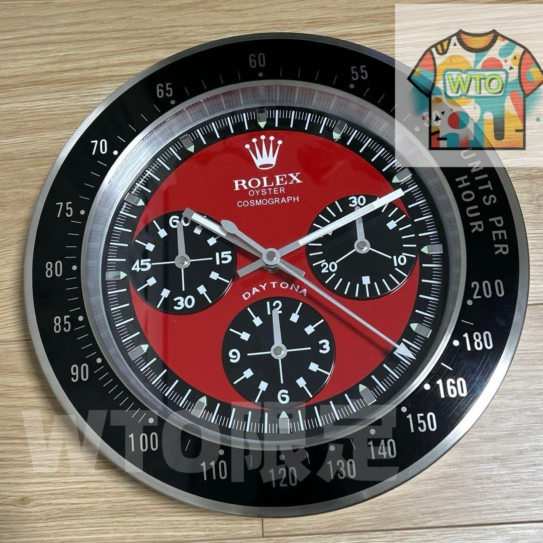 希少 海外販促品 ROLEX掛け時計 コスモグラフ デイトナ ブラック/ブラック 海外販促品 新品 ROLEX掛け時計 コスモグラフ デイトナ-WTO輸入 - メルカリ