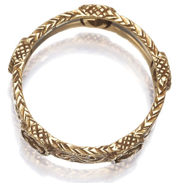 グッチ リング インターロッキングG 9号 K18YG #181004 - メルカリ 