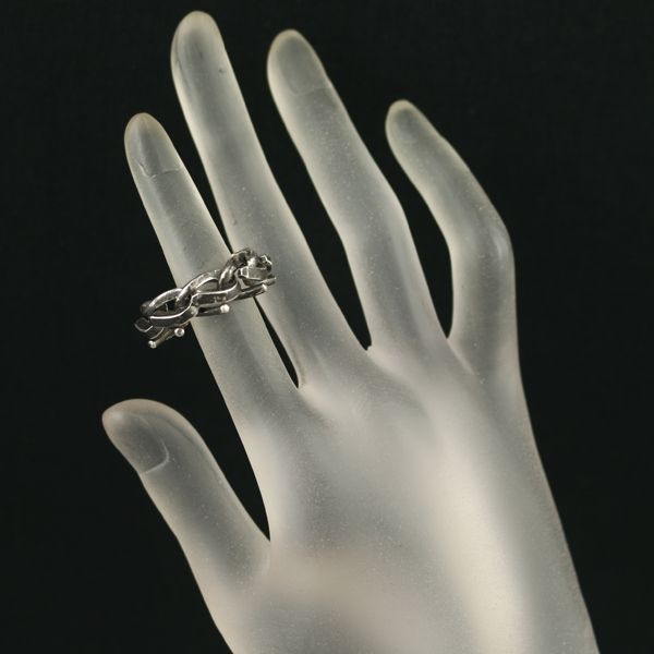 ティファニー フォージ リンクリング いぶし仕上げ シルバー 925 ＃13 ⓪ ティファニー フォージ リンクリング いぶし仕上げ シルバー 925 ＃13