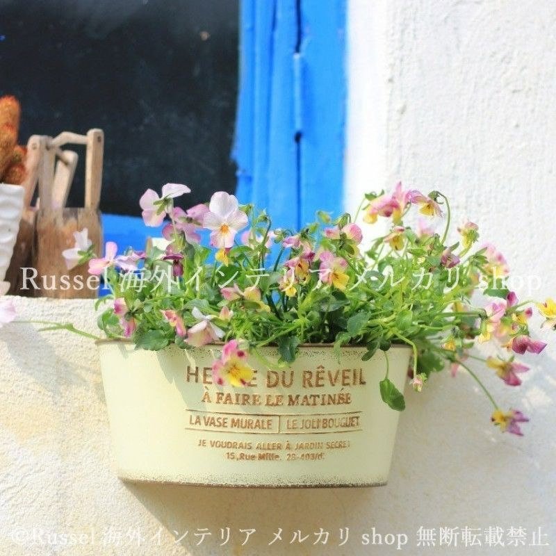 プランター 鉢植え 植木鉢 ヴィンテージ調 ブリギ エレガント フラワー