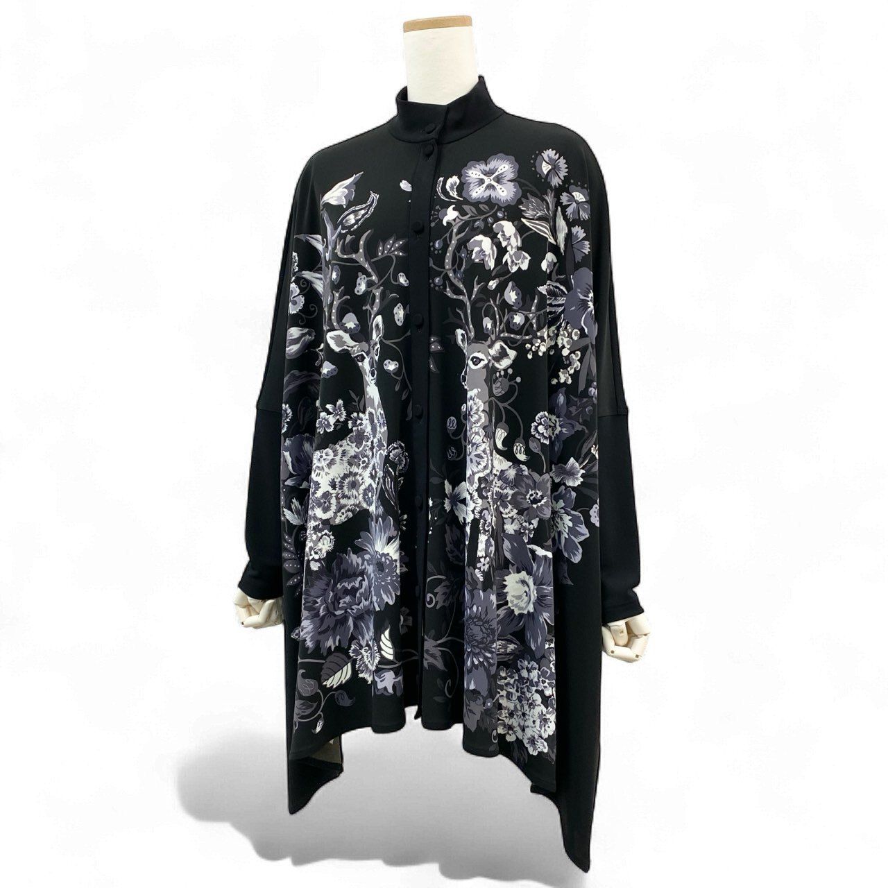 トクコプルミエヴォル プリント&刺繍入りニットチュニック ワンピース 希少モデル】Tokuko 1er Vol トクコプルミエヴォル チュニック