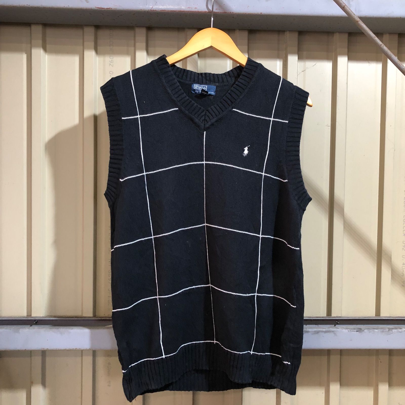 901 Polo by Ralph Lauren セーター ベスト ブラック XXL ポロバイラル