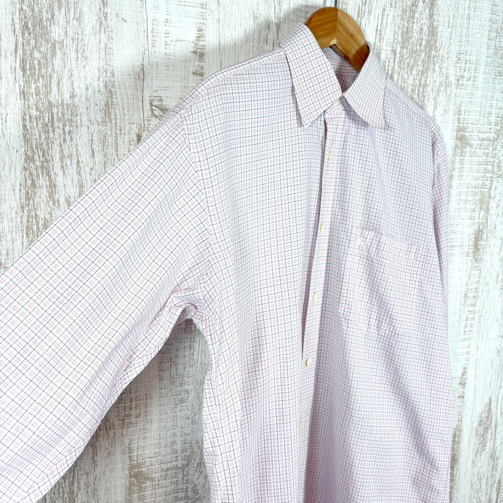 美品　バーバリー　ロンドン　イングランド　ノバチェック　ロゴ刺繍　長袖シャツ 美品 バーバリー ロンドン イングランド ノバチェック ロゴ刺繍 長袖