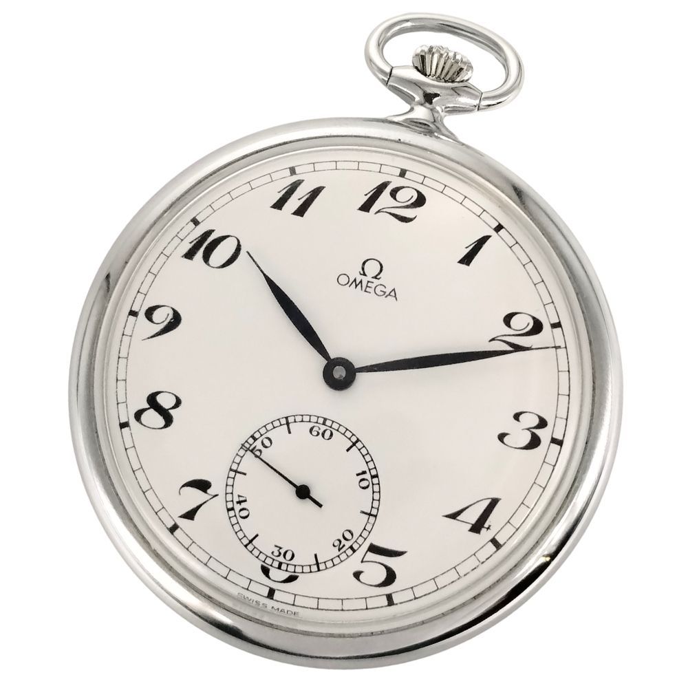 OMEGA オメガ 懐中時計 スモールセコンド 手巻き ステンレス メンズ  
