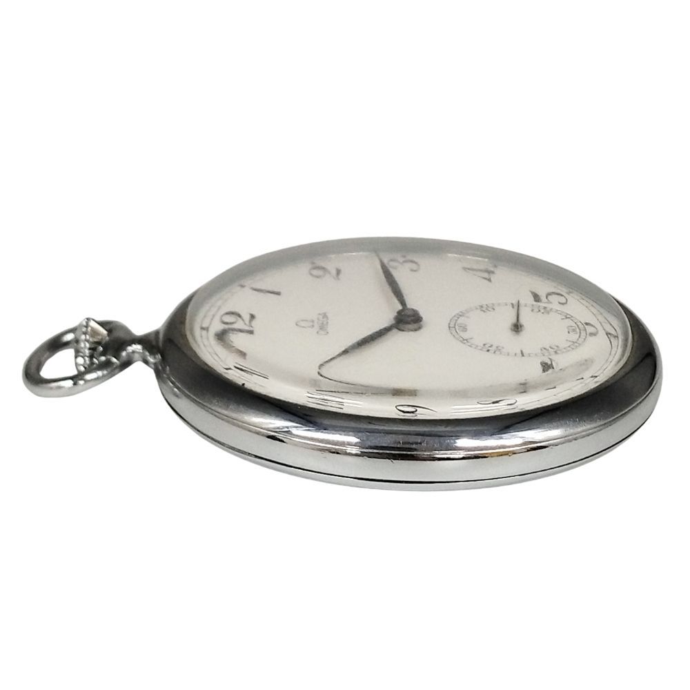 OMEGA オメガ 懐中時計 スモールセコンド 手巻き ステンレス メンズ