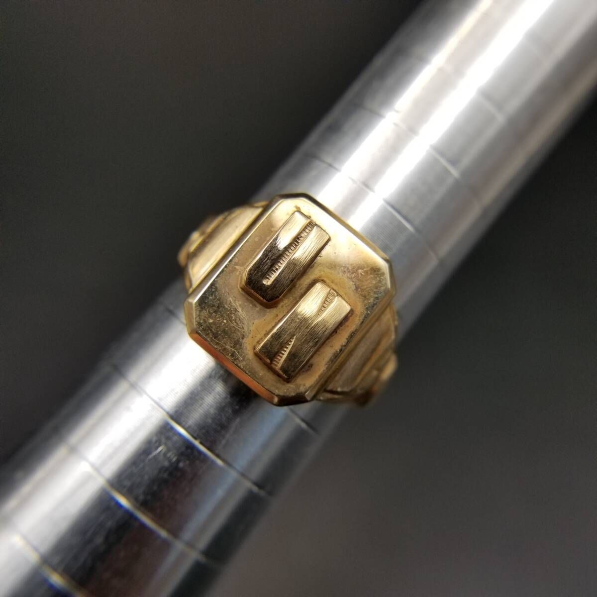 20's イニシャルレター UN アールデコ 米国 ヴィンテージ シグネット