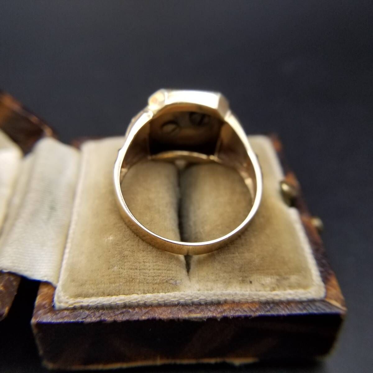 20's イニシャルレター UN アールデコ 米国 ヴィンテージ シグネット