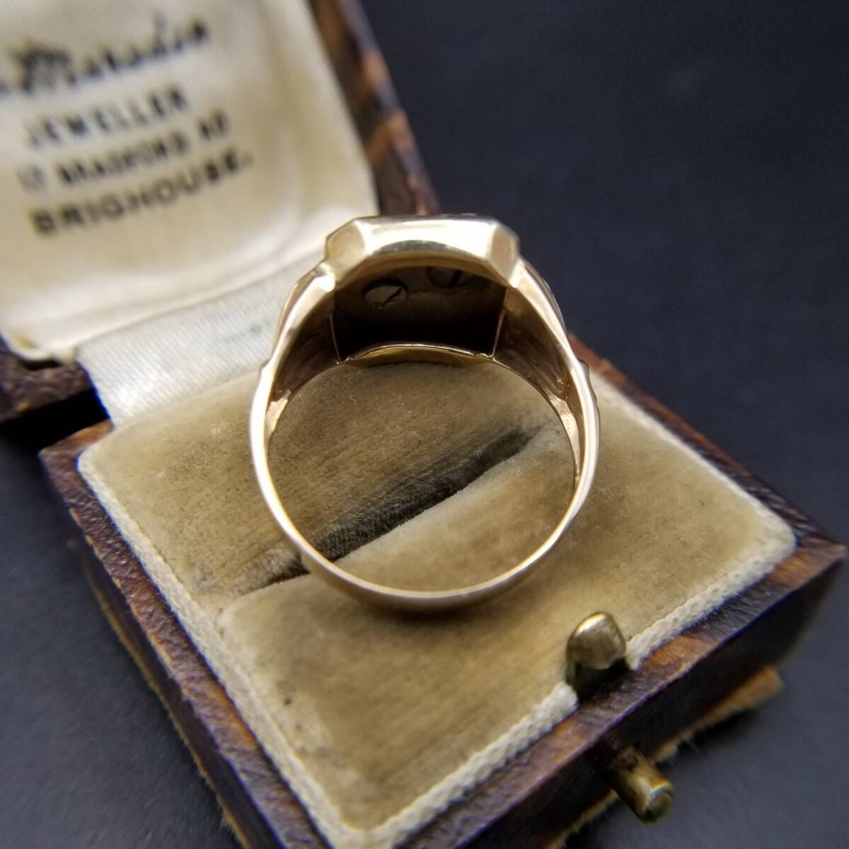 20's イニシャルレター UN アールデコ 米国 ヴィンテージ シグネット