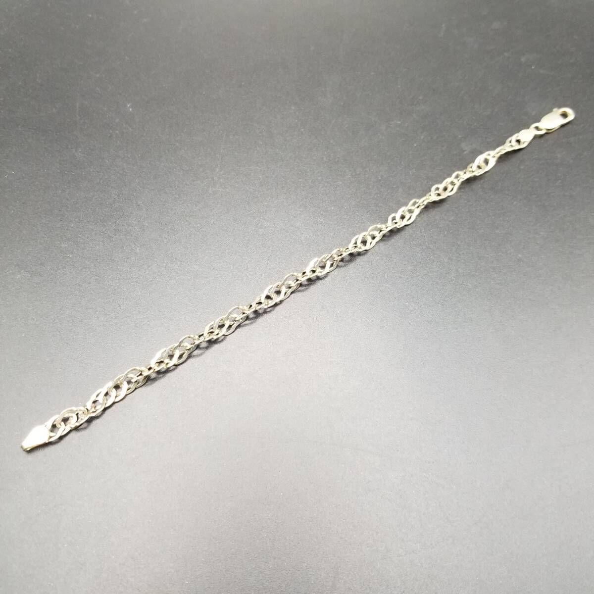 イタリア ヴィンテージ インフィニティ ツイストチェーン 925 シルバー