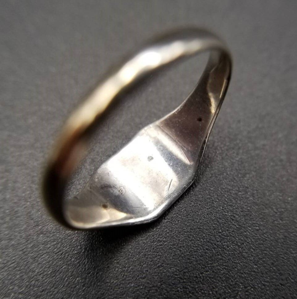 英国 ヴィンテージ フローラル エッチング アールデコ スクエア