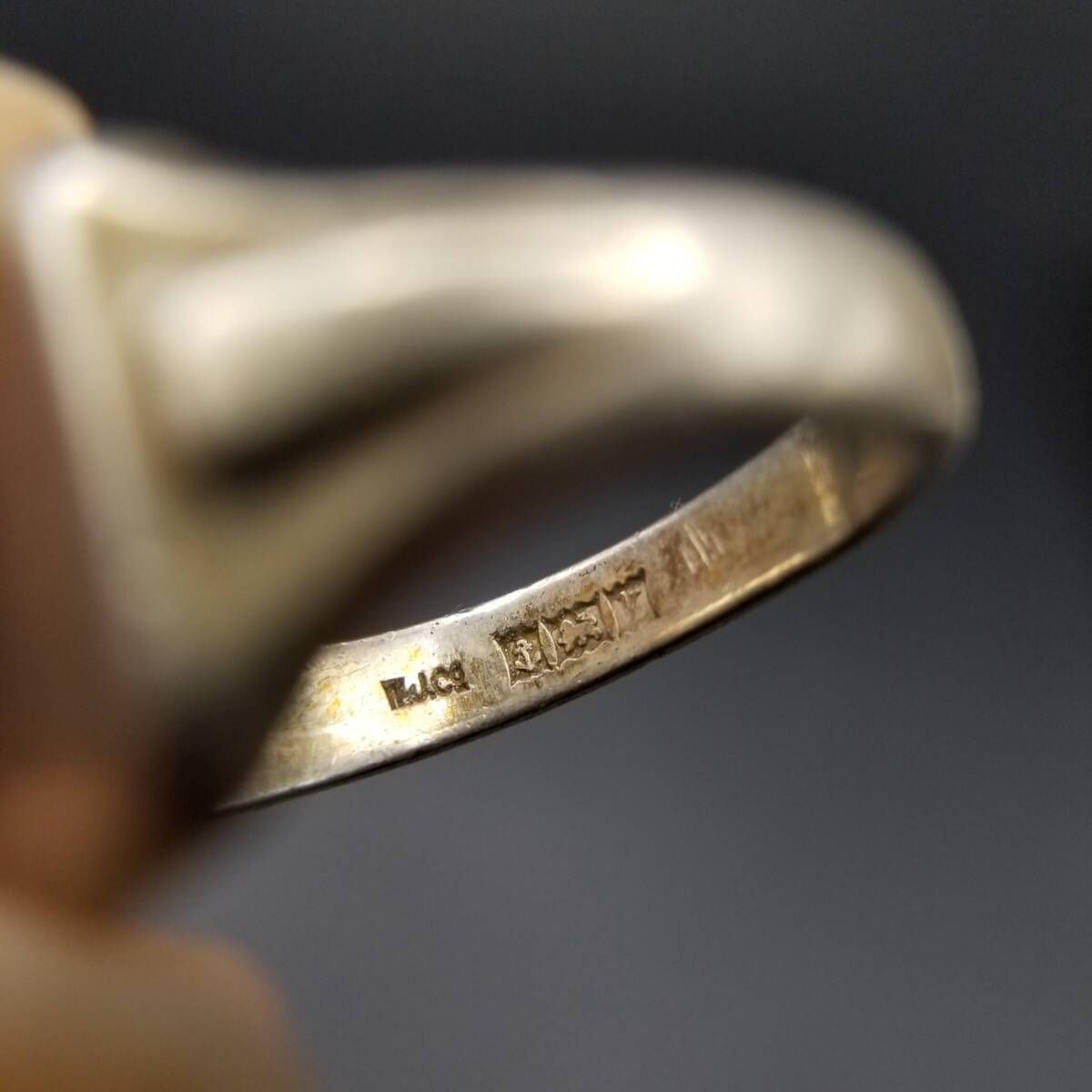 1970年 英国 ヴィンテージ フローラル エッチング レクタング