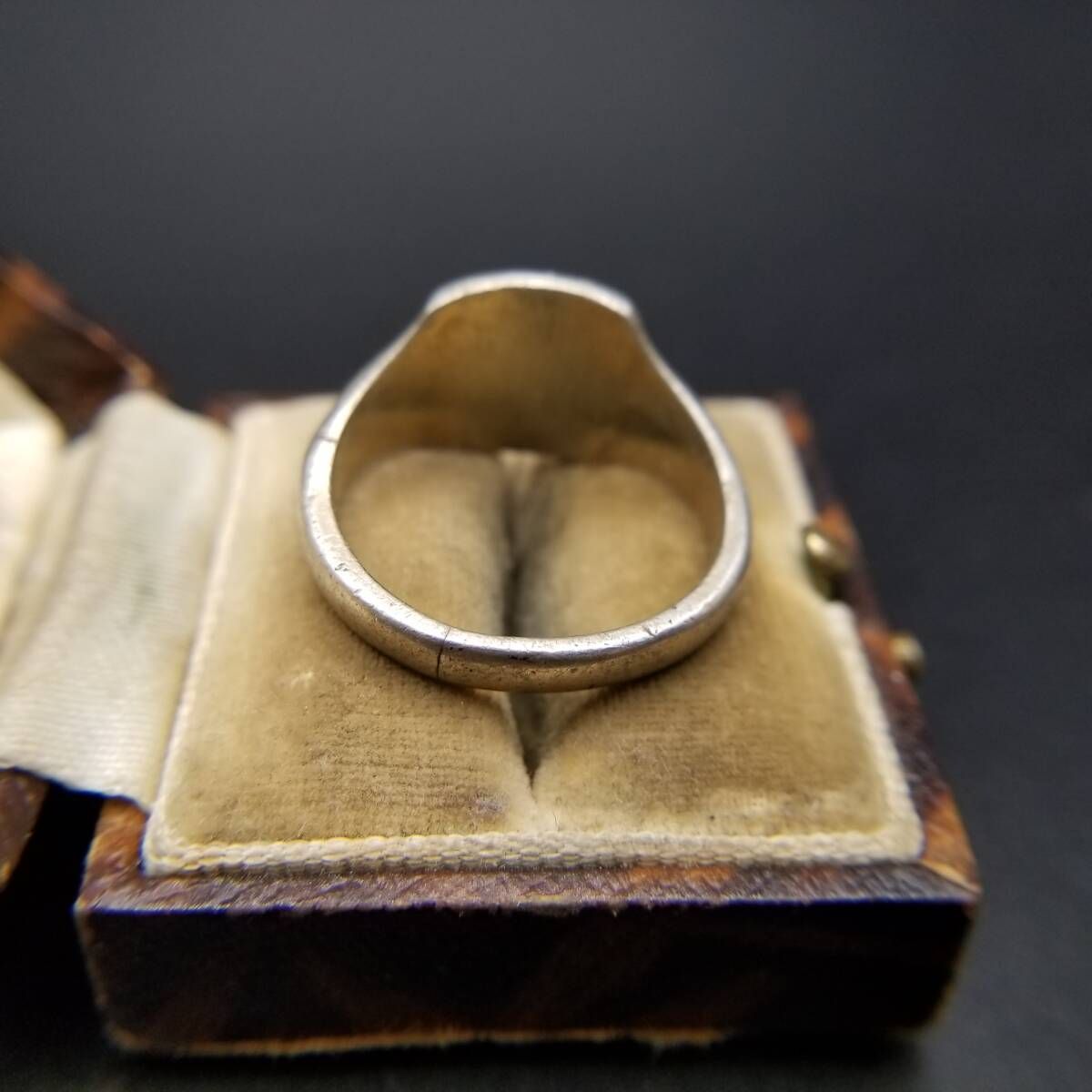 1970年 英国 ヴィンテージ フローラル エッチング レクタング