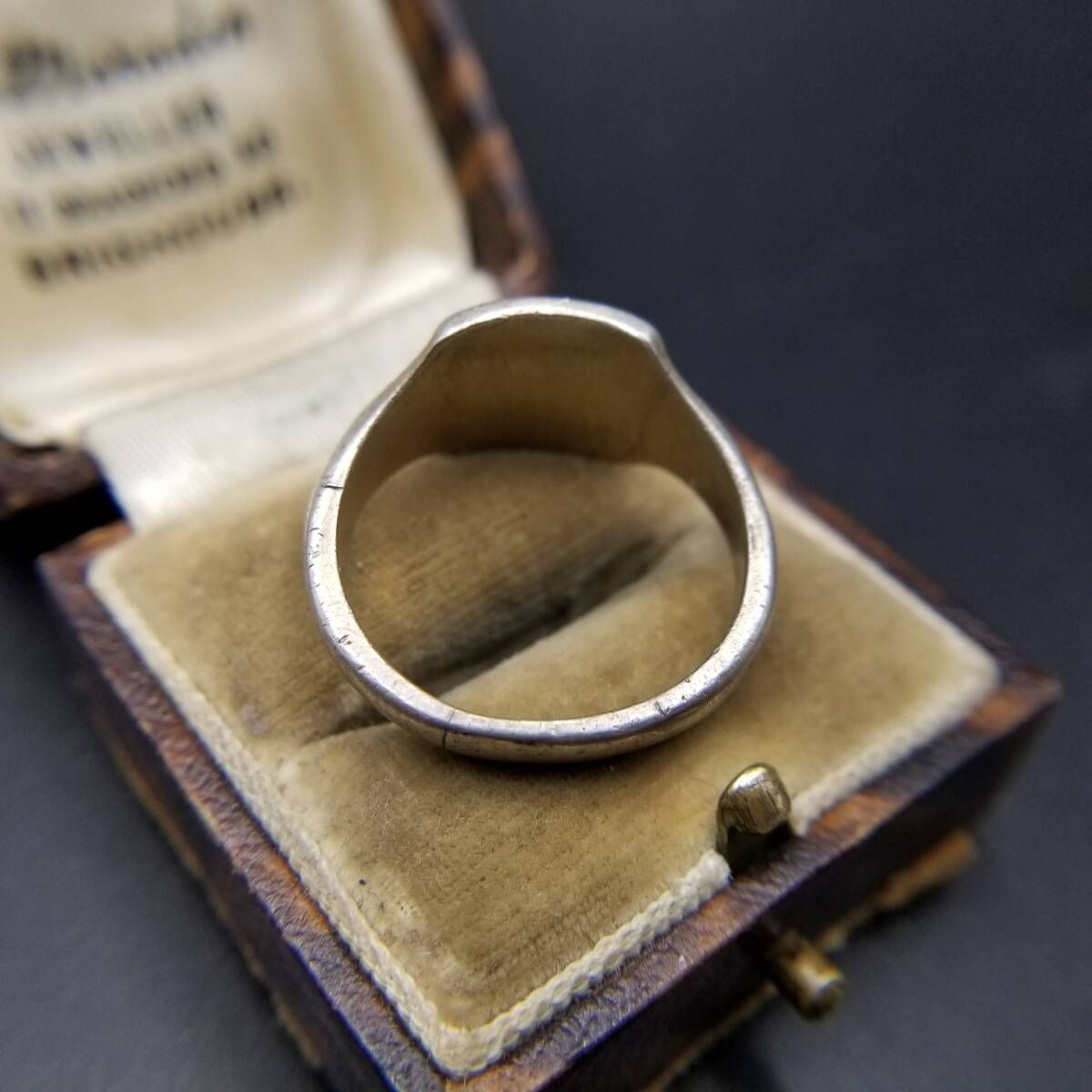 1970年 英国 ヴィンテージ フローラル エッチング レクタング