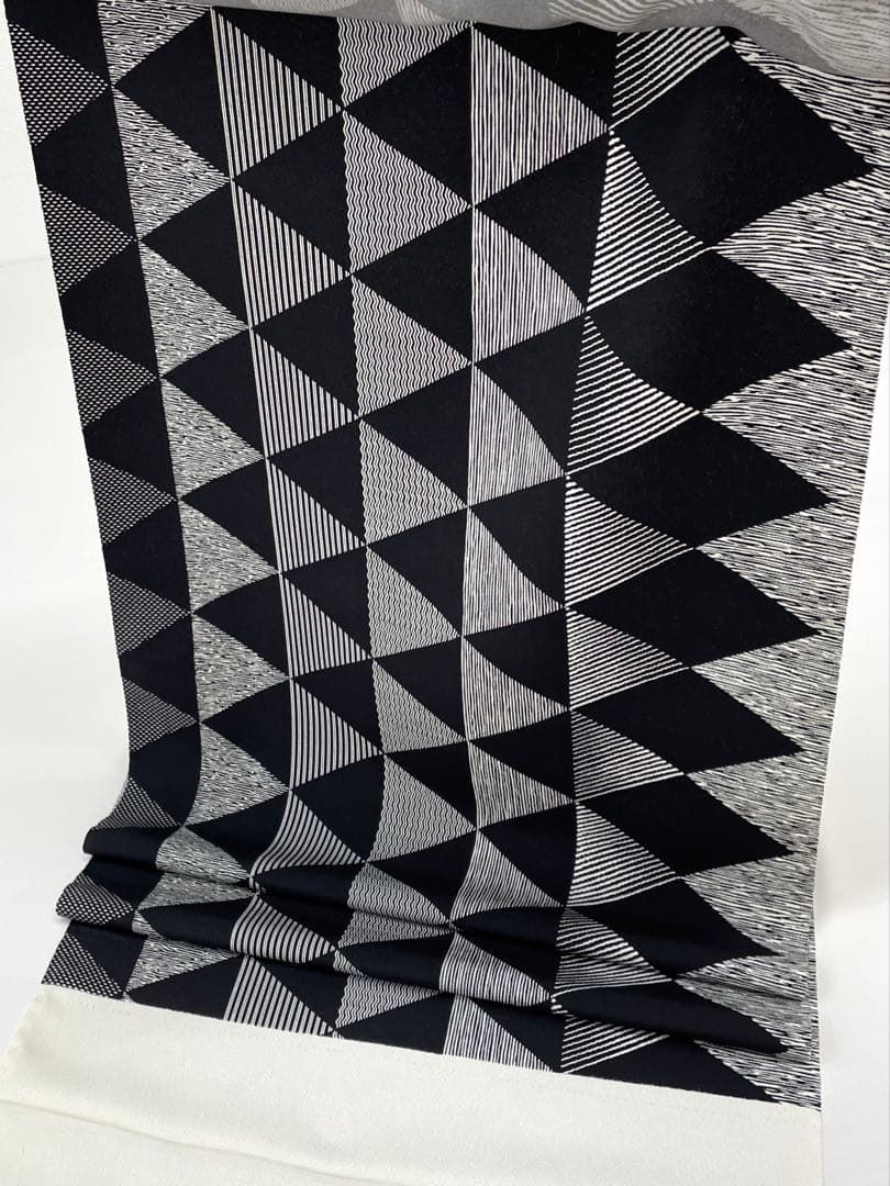 小紋 幾何学模様 菱模様 縦稿 正絹 反物 小紋 抽象模様 横稿 正絹 反物