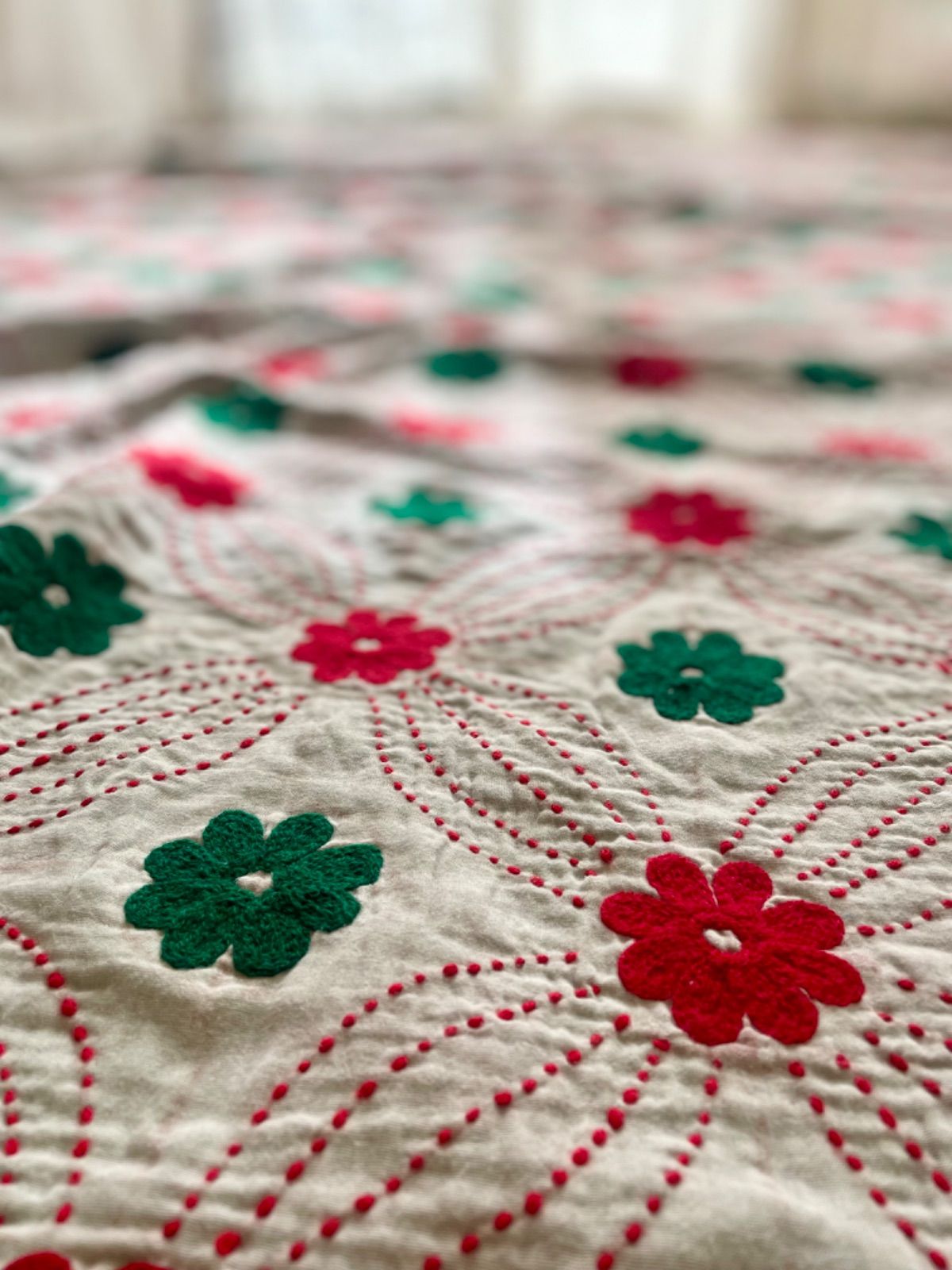 VINTAGE QUILT ヴィンテージラリーキルト カンタキルト紫系 no.236